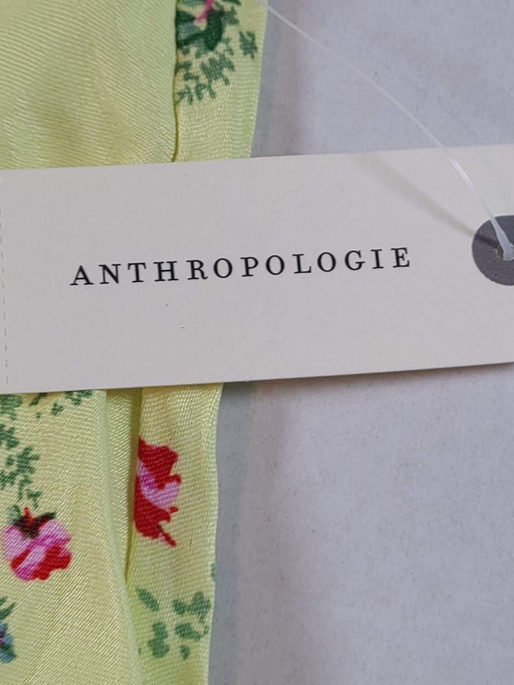 Anthropologie Womens Elegant Yellow Floral Mini Skirt with Pink Accents Medium - Picture 5 of 10